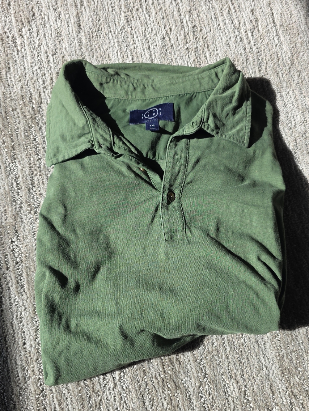 Classic Green Polo Shirt by Even Tide